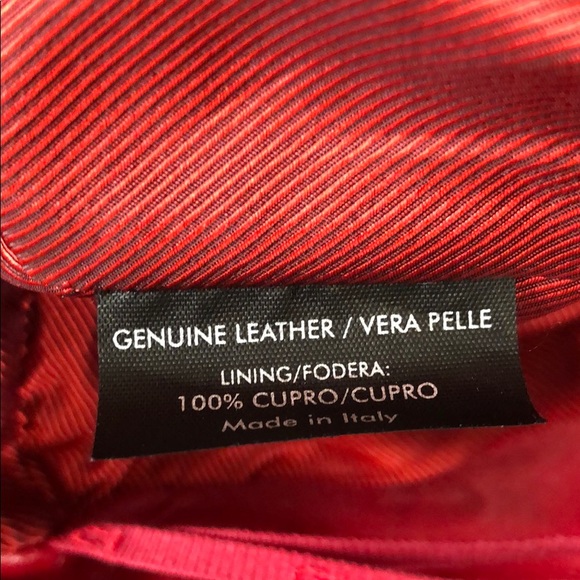 ⭐️HP🧜‍♀️ Gucci Red Leather Pencil Skirt  sz42 - Picture 6 of 7